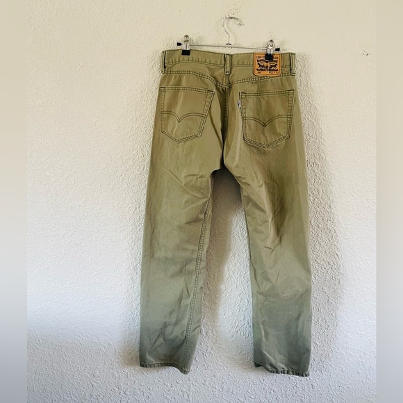 Levi’s 505 Khaki Green Pants 31x32 - Picture 6 of 13